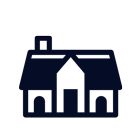 Estate planning icon depicting a residence